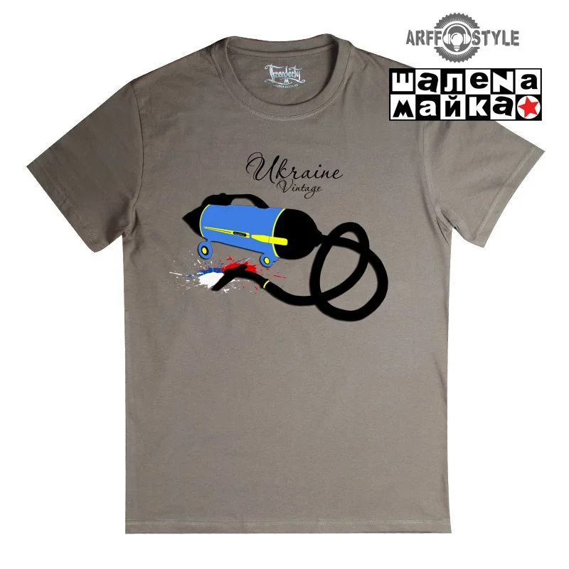 сублимационные футолки: Ukraine Vintage Ракета 